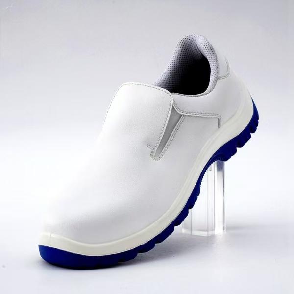White ESD Kichen Safety Shoes Steel Toe, Anti-Smash Cleanroom Approved