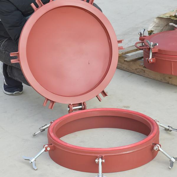 Medium Concentrated Sulfuric Acid Carbon Steel Quick-opening Manhole Cover for Chemical Industry Applications