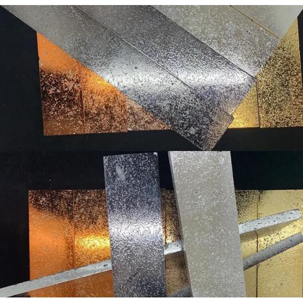 Thin Marble Wall Panels  Metal Tile Electroplating Brick Wall Tiles Ceramic Marble Tiles For Hotel Bar KTV 10mm