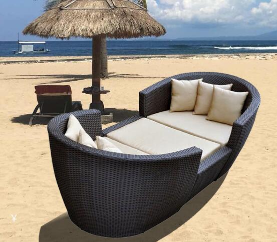 Leisure Aluminium PE Rattan Wicker Sofa sets Outdoor Garden Backyard wicker Patio sofa furniture