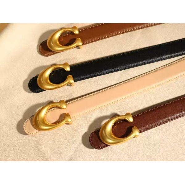 Women's double-sided genuine leather belt, fashionable solid jeans belt, Instagram style, plate buckle, high-quality women's belt, minimalist
