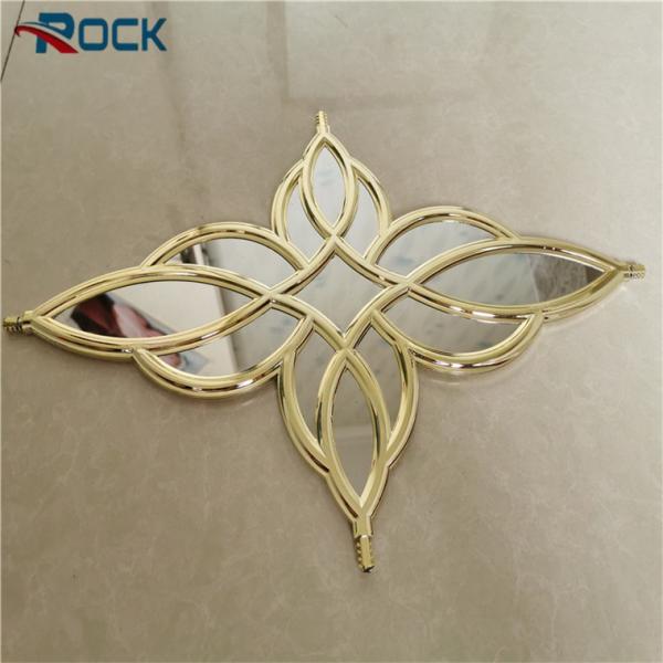 8*18k golden pink decorative window bars flower for double glazed glass