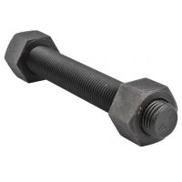 Aço carbono de acabamento preto ASTM A193 Gr B7 Alta resistência à tração para parafusos de barra com A194 2H