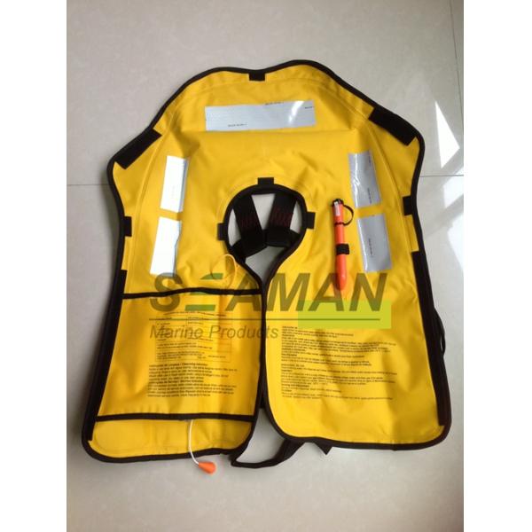 Yellow 210D TPU Chamber Fabric Inflatable Lifejacket Nylon TPU Fabric