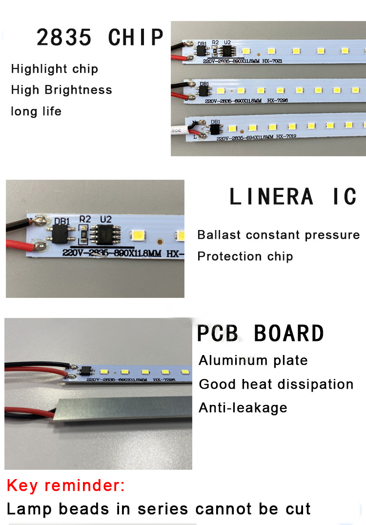 Освещение украшения светов прокладки СИД AC220V SMD2835 водоустойчивое твердое