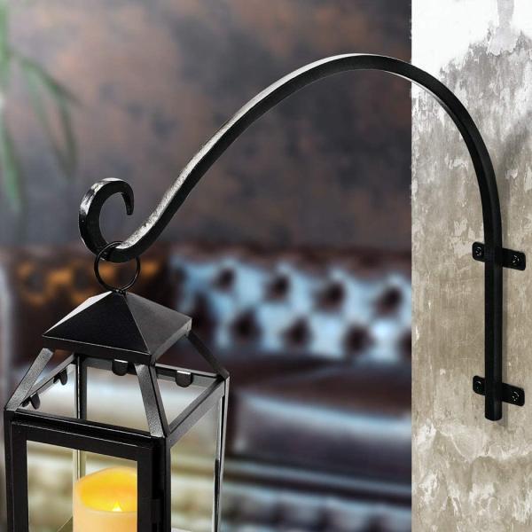 12inch Carbon Steel Plant Hanger Bracket Sturdy and Durable Outdoor Hanging Accessory