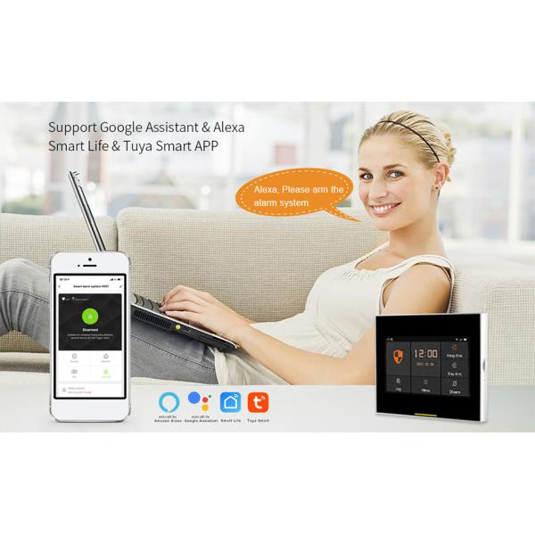 Glomarket Tuya 4g / Wifi DIY Home Security Alarm Systems Wireless App Control Anti Theft