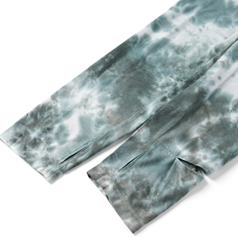 Custom OEM ODM Tie‑Dye Crew Neck Long Sleeve Sport T‑Shirt, Unisex S‑XL