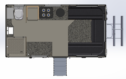 camion de remorques de campeur de camion de l'expédition 4x4 Topper Camper Offroad Motorhome