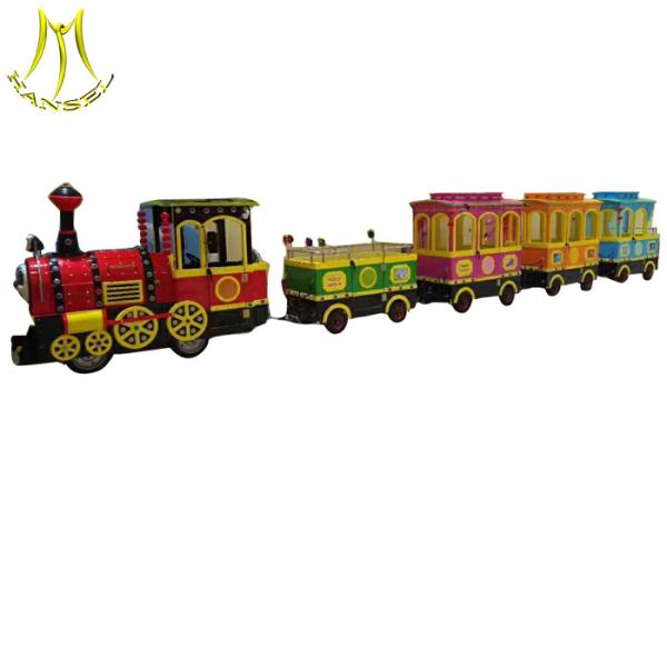 Hansel fun shopping mall amusement park ride children trackless train fiberglass body