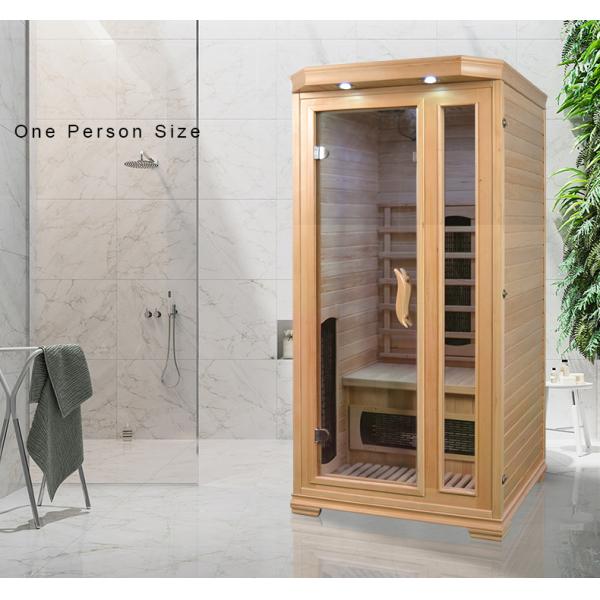 Rectangular Home Sauna Room With Safety System 100kg Gross Weight
