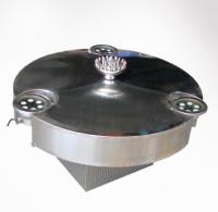 Fontaine d'eau d'acier inoxydable du jardin 800mm de conception graphique