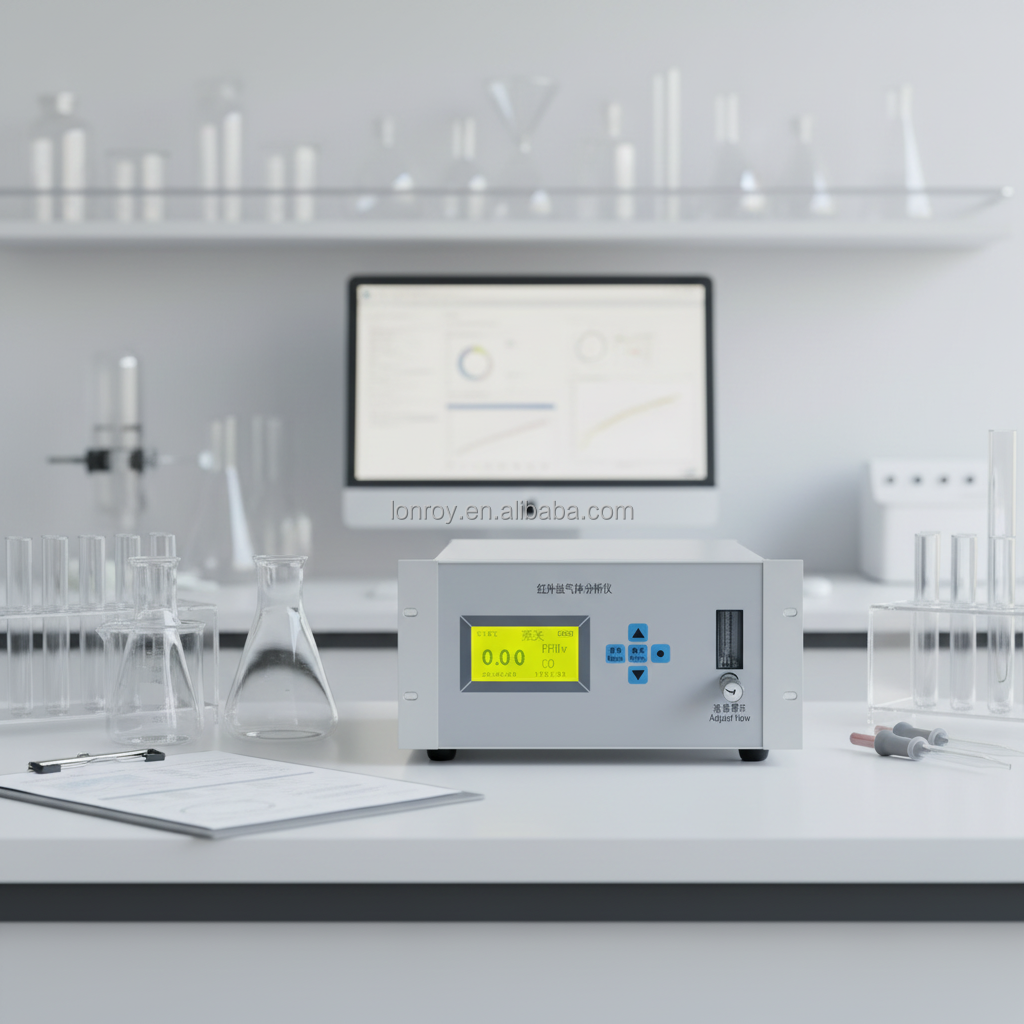 Digital NDIR Non-Dispersive Infrared Gas Analyzer Non-dispersive IR Gas Tester NDIR Multi-component Gas Test Machine
