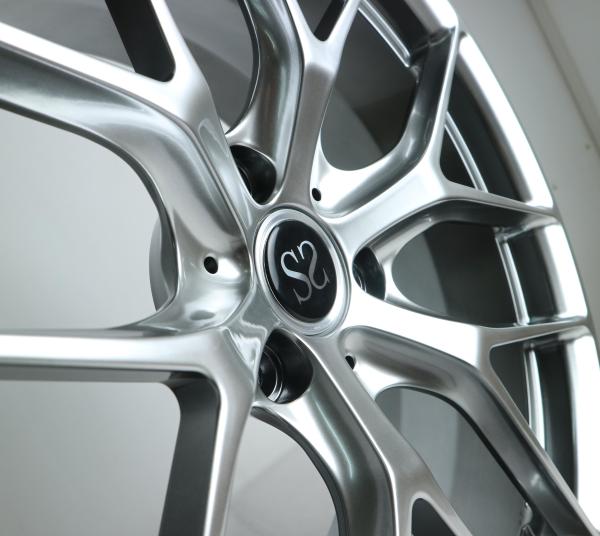 18 inch 3 hole hyper silver monoblock forged alloy wheels rims for smart