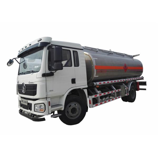 Shacman 4x2 6 Wheels 15000l Tanker Truck Trailer , Fuel Tank Trailer Bowser