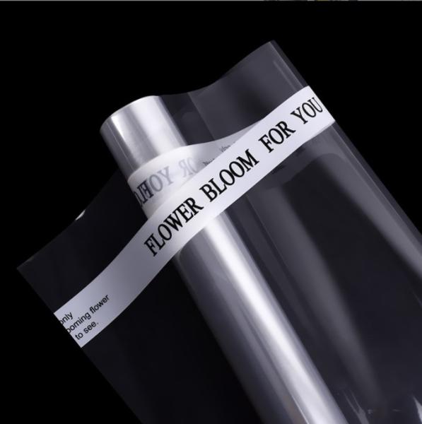 Ins-style Simple English Cellophane Thickened Dust-proof Transparent Opp Film Paper Korean-style Bouquet Wrapping Paper Material