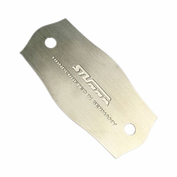 Custom Irregular Shape Metal Nameplate Brushed Stainless Steel Nameplate Etched Debossed Letter Sign With Two Holes