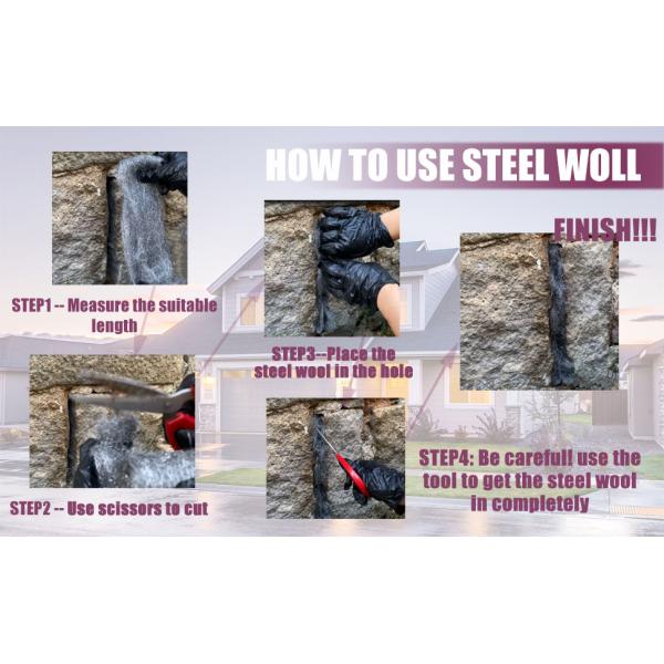 Steel Wool Fill Fabric DIY Kit Ideal for Cleaning Rust Removal and More Grade 0000
