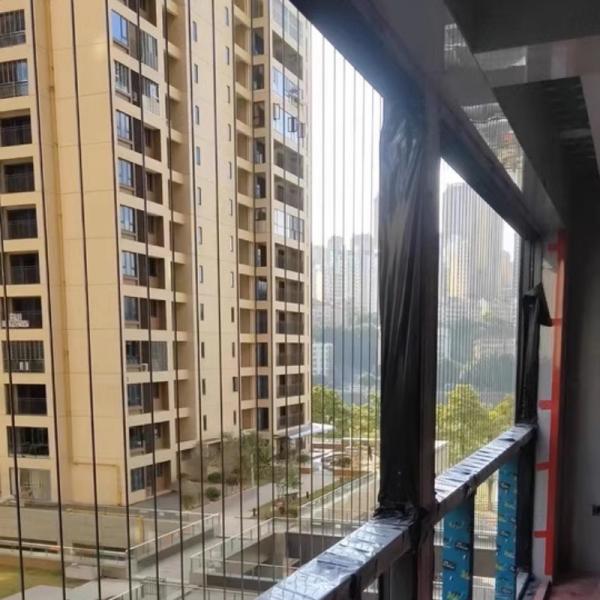 316 Grade Steel Wire Structure Balcony Safety Grill with Cutting Processing