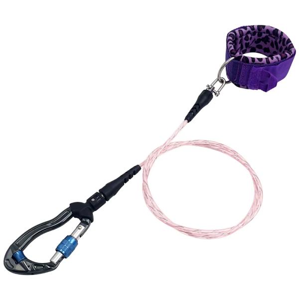 TPU Coated Freediving Safety Lanyard Training Rope For Underwater Sports