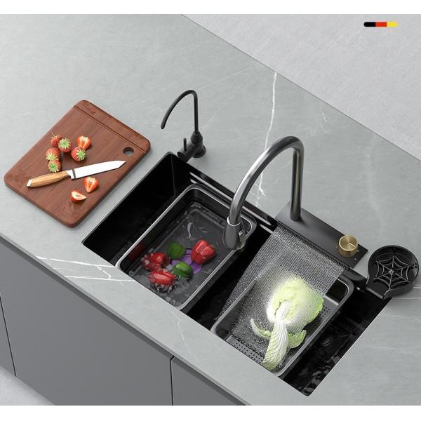 Customizable Stainless Steel Kitchen Sink with Easy Clean Wash Basin and 12L Capacity