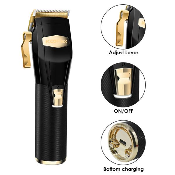 Stainless Steel Cordless Hair Trimmer With Lithium Battery