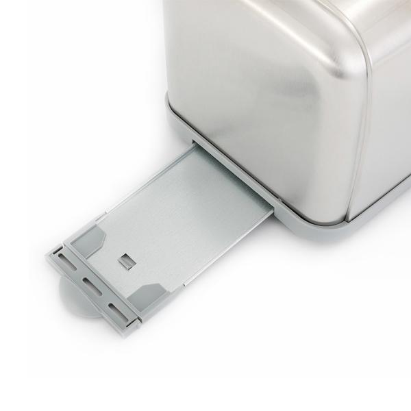 Acessórios de cozinha Torradeira de aço inoxidável 120v 2 fatias Sanduicheira