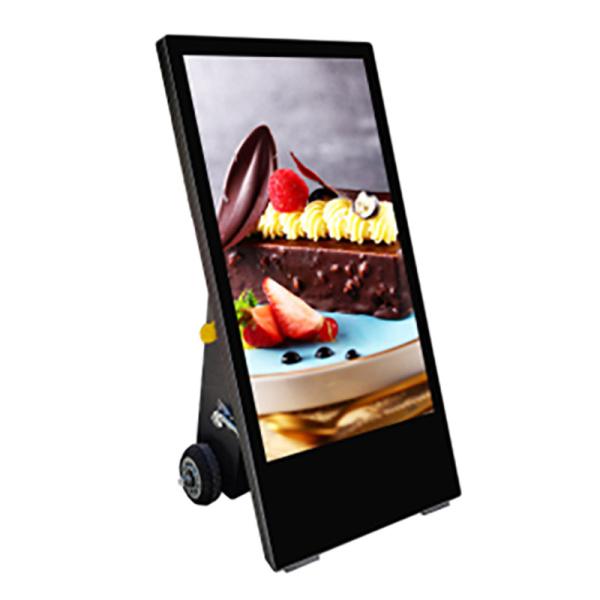 Outdoor Movable Digital Display Totem Advertising Signage Waterproof IP65 Super Thin