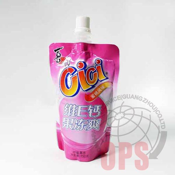 90x140mm Stand Up Spout Pouch For Liquid / Particle Product