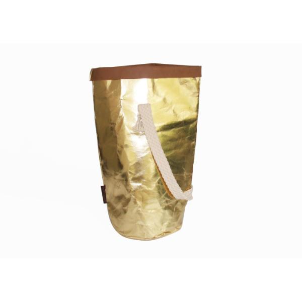 Custom Tear Resistance Waterproof Ice Bottle Bag Metallic Washable Wine Cooler Bag