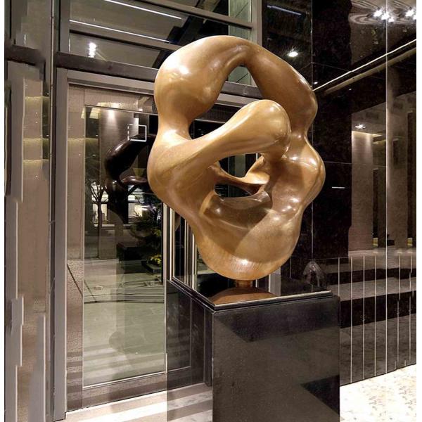 Abstract Indoor Bronze Statues Casting Technique For Office Hotel Decoration