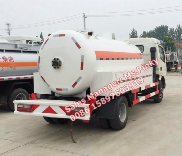 5000Liters to 5500Liters Propane Delivery Trucks Dongfeng Dolika DFAC Propane Bobtail Tanker Trucks by Manufacturer Sales