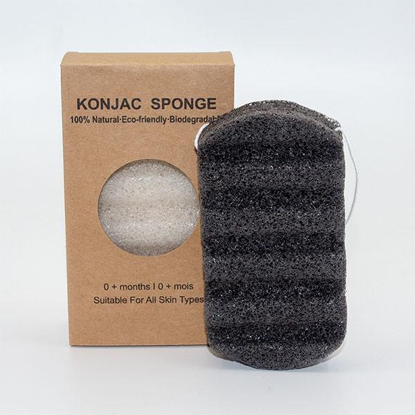12.5*7.0*2.8cm BPA Free Wave Cleansing Sponge KGM Beauty Konjac Sponge