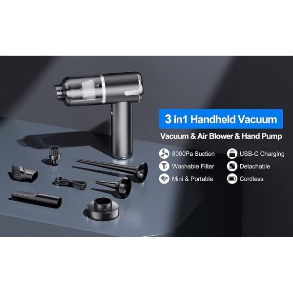 Lightweight Handheld Mini Cordless Vacuum Cleaner With Air Blower