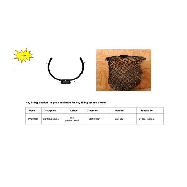 Anti Rusty Surface Treatment Hay Net Filling Aid For Horse Farm
