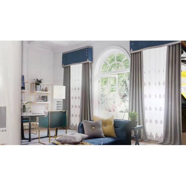 Hollowed White Cotton Lace Embroidery Muslin Curtains Blackout Window Hotels Hospitals