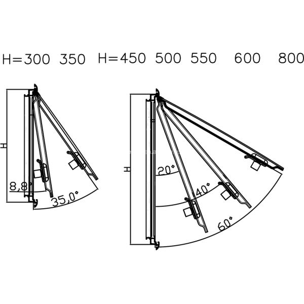EV4 Square EuroVision Автомобиль RV Окна Алюминиевая рама Двойные стекла Акриловое стекло