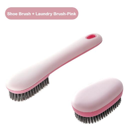 New Multipurpose Shoe And Laundry Brush Set With Soft Bristles Customizable Logo