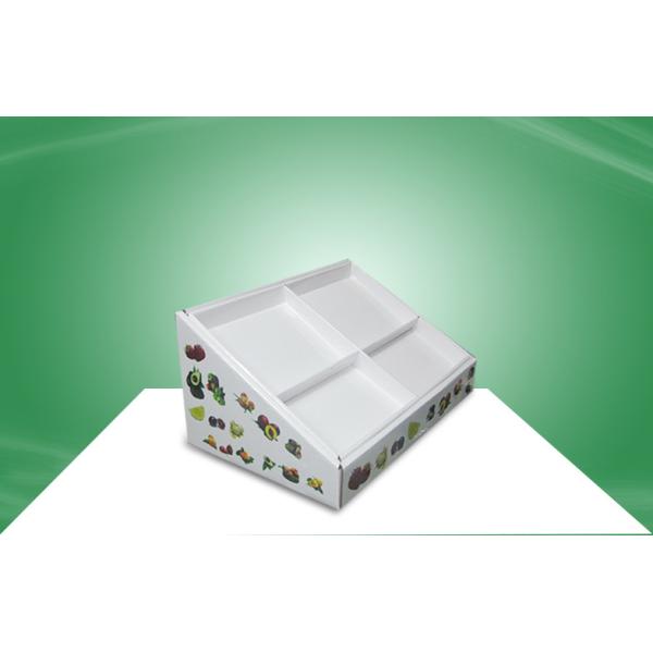 Стеллаж для выставки товаров картона Countertop плодоовощ розничный с лоснистой отделкой