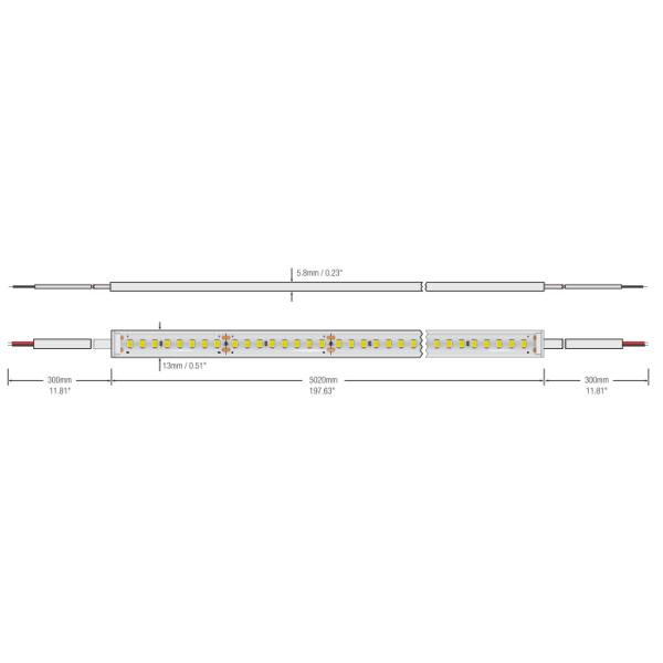 Подводные люмен Effciency Ra80 света 24VDC IP68 4000K 2835 ленты СИД высокий/90