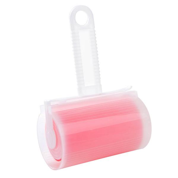 Blue Pet Hair Remover Lint Roller with Reusable Sticky Sheets and Washable Cover