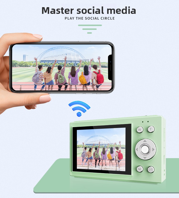 Carefully Selected Cross-border CCD Camera Retro Style for Students, 64.0million pixel 4K High-definition WiFi Digital Camera g