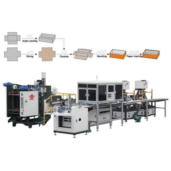 Full Automatic Multi - Functional Rigid Box / Gift Box Making Machine