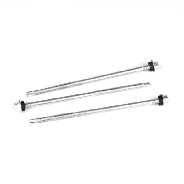 Stainless Steel Unitek Flange Hex Head Bi Metal Roof Sandwich Panel Screw With Epdm Washer