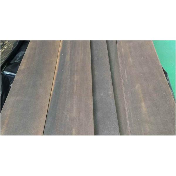 Customized American Natural Oak Wood Veneer Quarter Cut / Straight Grain Dyed Smoked For For Hotel Decoration