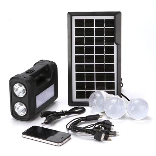 ABS Material Solar Led Lighting Kit Portable Solar Indoor Lighting System 4V