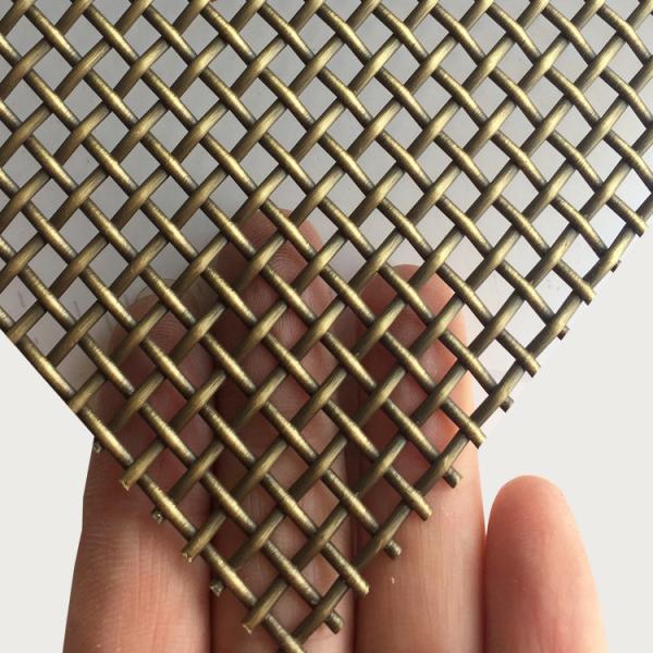 Outdoor Decorative Woven Metal Mesh PVD Coated For Architecture
