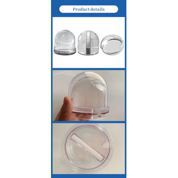 Spherical Snowflake Photo Frame Starry Sky Souvenir Novelty Home Decor Ball Shape Blanks for Sublimation Plastic Crafts for