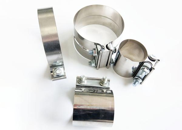 Braçadeiras automotivos de aço inoxidável da exaustão SS304 do chapeamento de Chrome