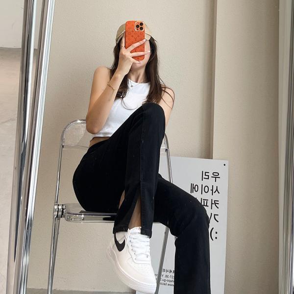 190GSM-200GSM Calça jeans feminina slim e cintura alta jeans skinny stretch